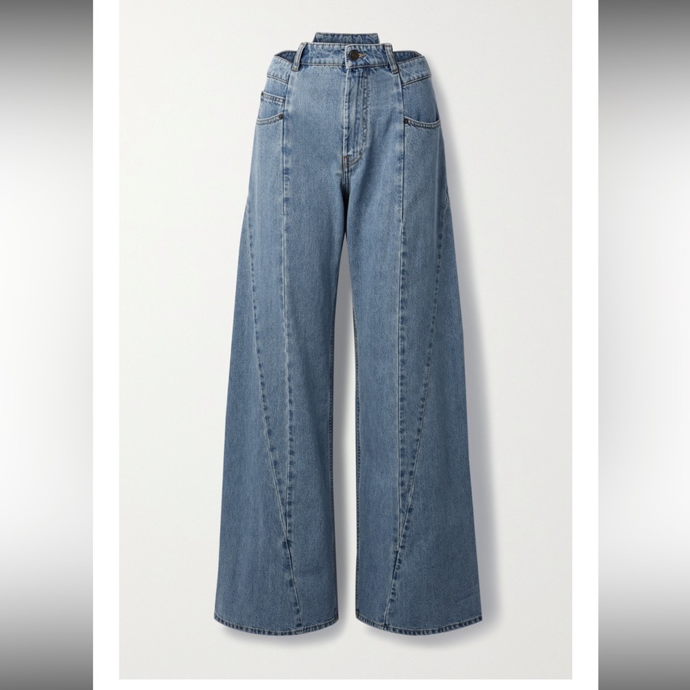 Maison Margiela High-rise-wide-leg-jeans size 42 IT